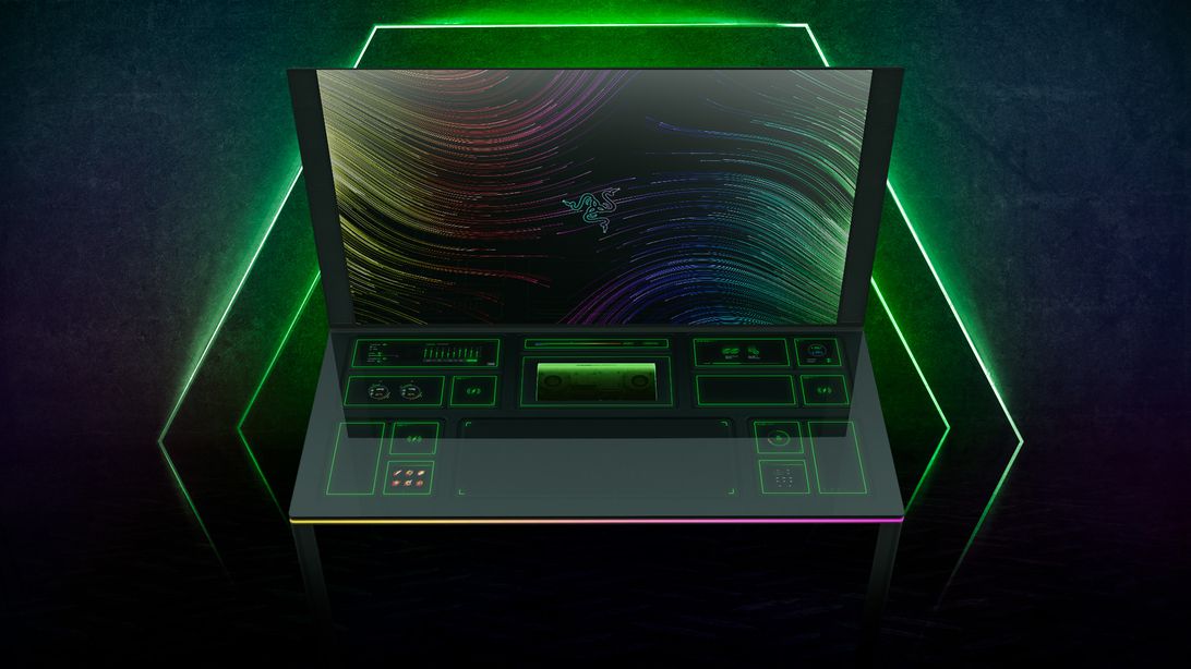 Razer shows off Project Sophia, a futuristic gaming desk prototype game cover
