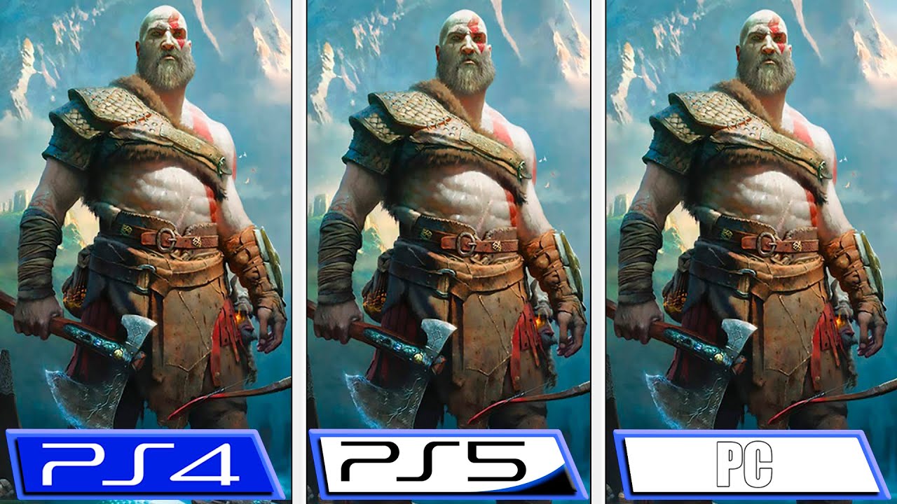 God of War | PC - PS5 - PS4 | Graphics Comparison & FPS game cover